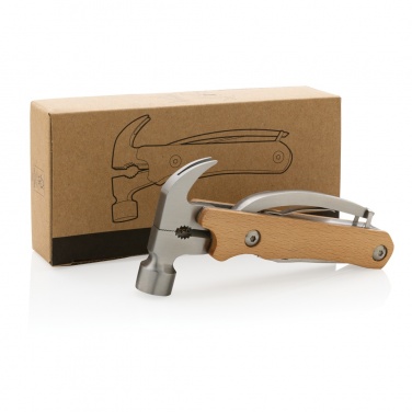 Logotrade corporate gift image of: Wooden multi-tool hammer