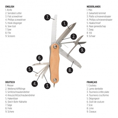 Logotrade promotional giveaway picture of: Wood pocket knife