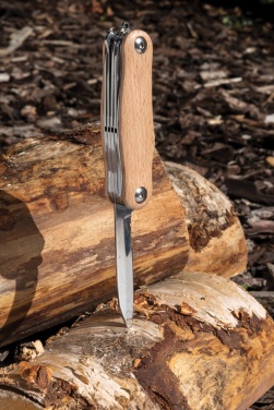Logotrade business gift image of: Wood pocket knife