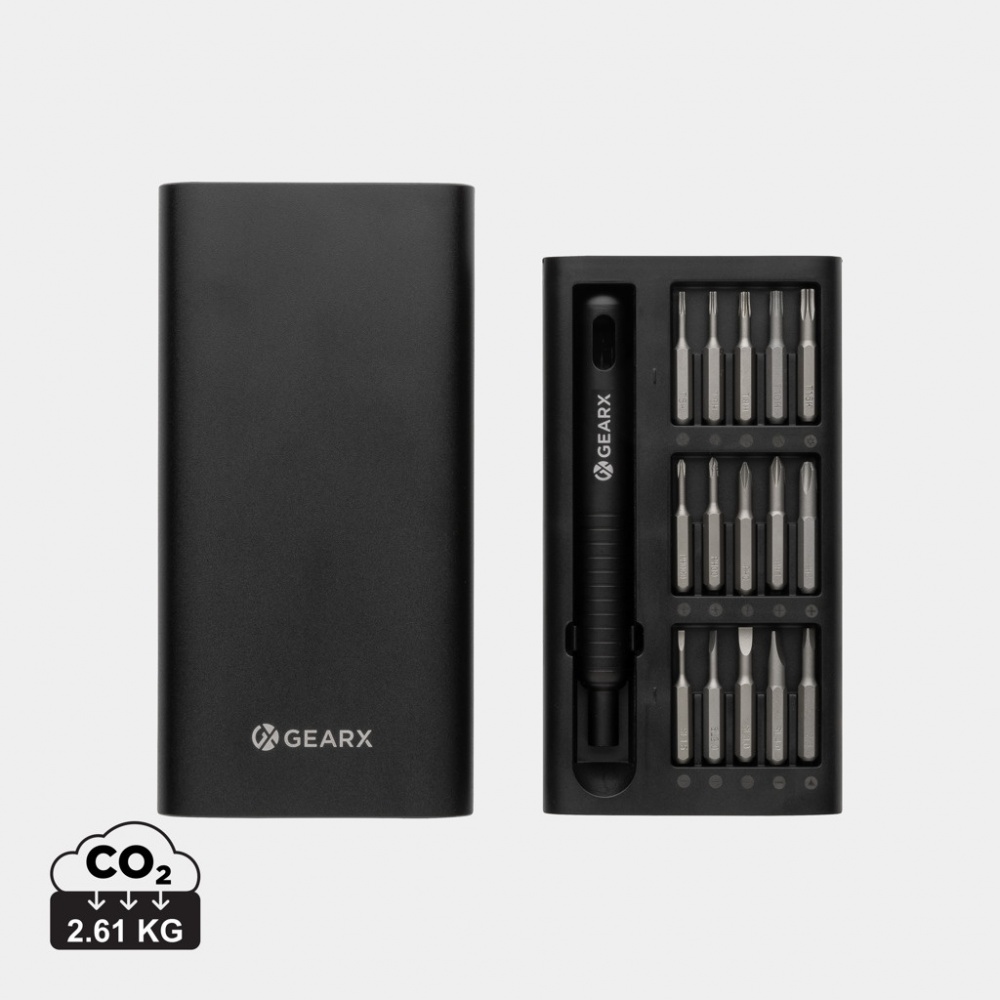 Logo trade business gift photo of: Gear X 31 in 1 precision screwdriver set