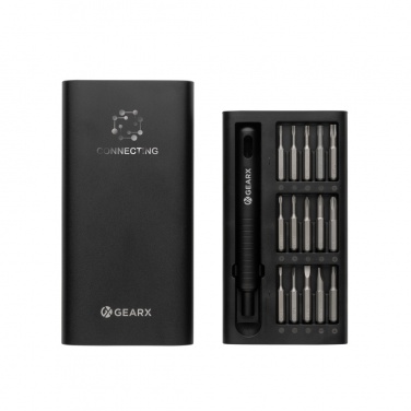 Logo trade promotional giveaway photo of: Gear X 31 in 1 precision screwdriver set