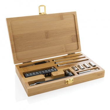 Logotrade corporate gift image of: Carvine 21 pcs bamboo tool set