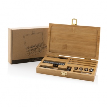 Logotrade business gifts photo of: Carvine 21 pcs bamboo tool set