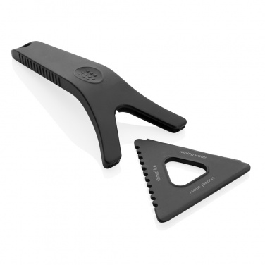 Logotrade promotional giveaway picture of: Polard RCS certified recycled plastic 3-in-1 ice scraper