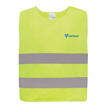Logotrade promotional gift picture of: GRS recycled PET high-visibility safety vest 7-12 years