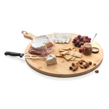Logo trade promotional giveaways image of: Ukiyo bamboo round serving board