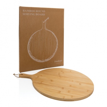 Logo trade promotional gifts picture of: Ukiyo bamboo round serving board