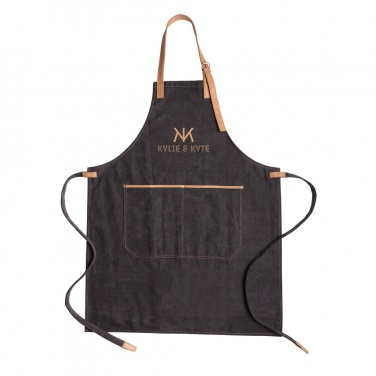 Logotrade promotional giveaway image of: Deluxe canvas chef apron