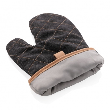 Logo trade promotional gifts picture of: Deluxe canvas oven mitt