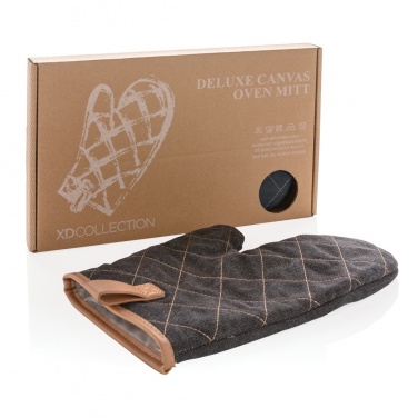 Logotrade promotional giveaway picture of: Deluxe canvas oven mitt