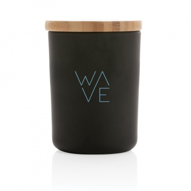 Logotrade corporate gift image of: Ukiyo deluxe scented candle with bamboo lid
