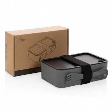 Logotrade promotional product image of: GRS recycled PP lunch box with spork
