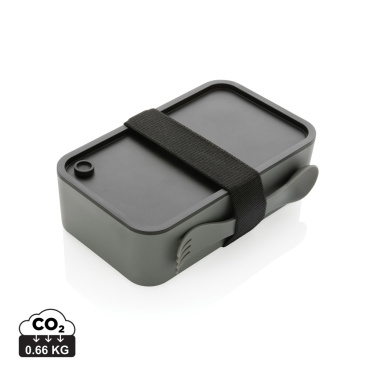 Logo trade promotional item photo of: GRS recycled PP lunch box with spork