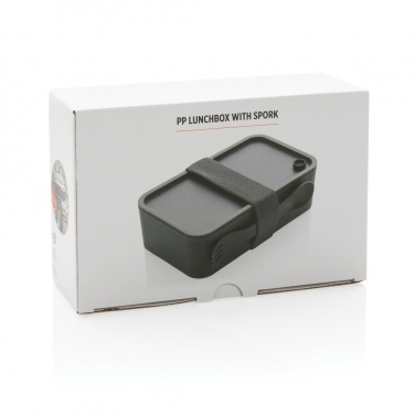 Logotrade promotional gift picture of: PP lunchbox with spork