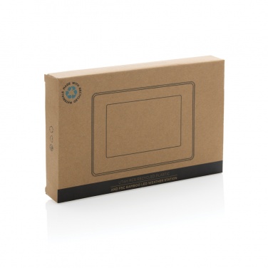 Logotrade promotional product picture of: Utah RCS recycled plastic and bamboo LED clock