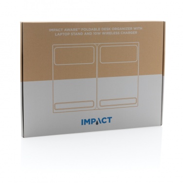 Logotrade promotional giveaway picture of: Impact AWARE RPET Foldable desk organizer with laptop stand
