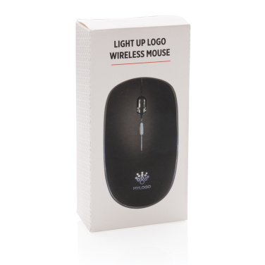 Logo trade promotional item photo of: Light up logo wireless mouse