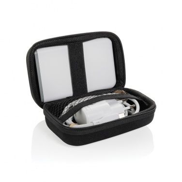 Logo trade promotional giveaways picture of: Surge RCS recyled PET 20W type C 3 pcs charging set