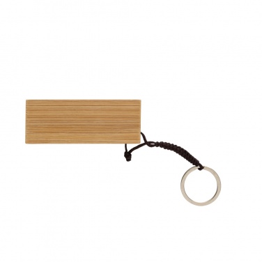 Logotrade promotional merchandise image of: Standkey bamboo keychain phone stand