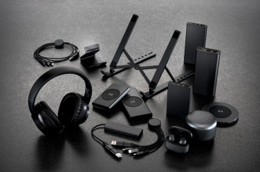 Logo trade promotional giveaways image of: Terra RCS recycled aluminium tablet & phone stand