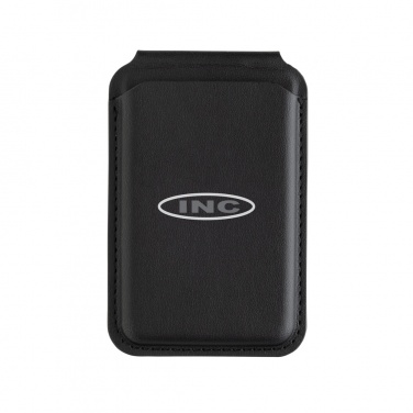 Logo trade promotional giveaway photo of: Magstand RCS recycled PU magnetic phone wallet with stand