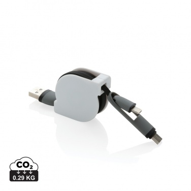 Logotrade advertising product picture of: 3-in-1 retractable cable