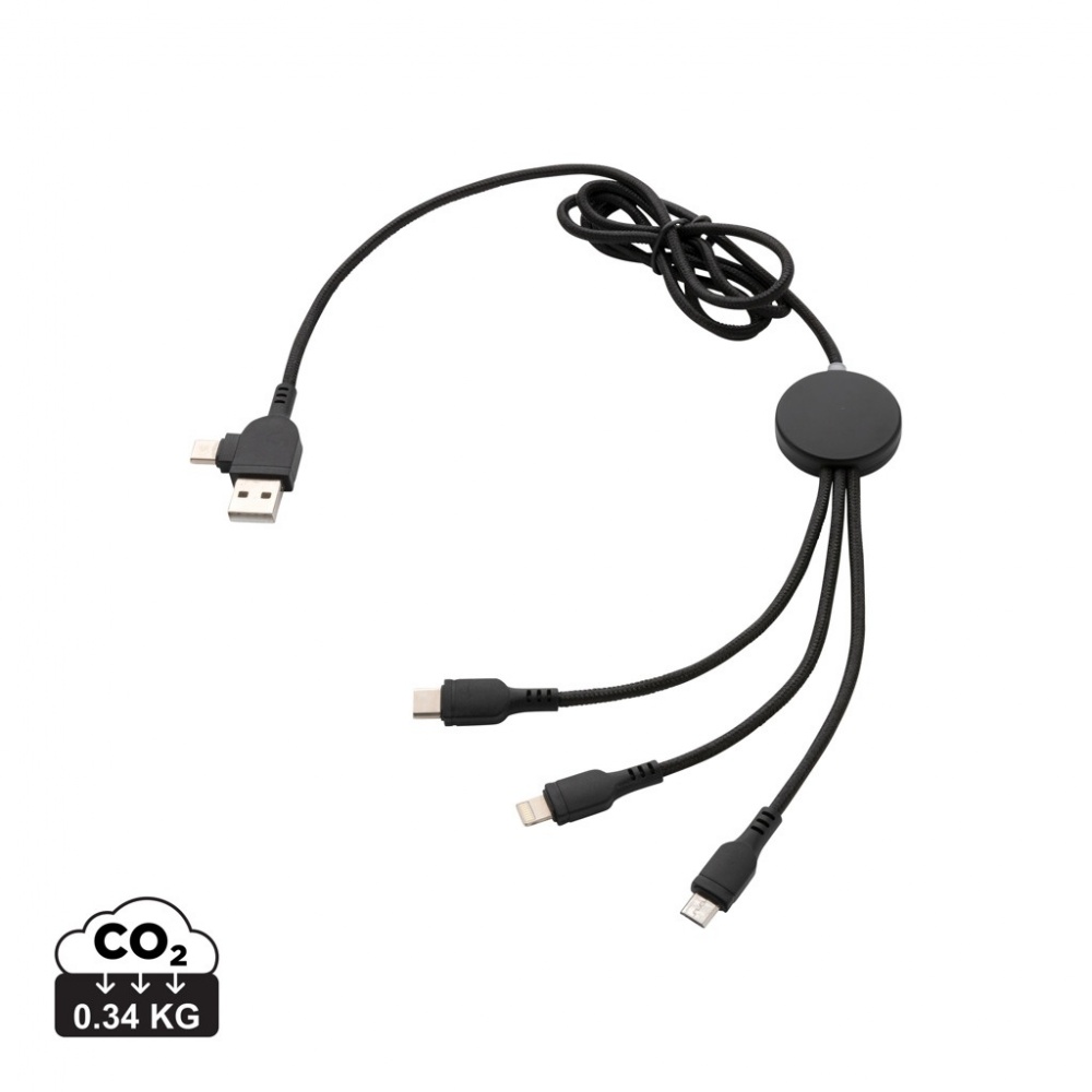 Logotrade advertising product picture of: Light up logo 6-in-1 cable