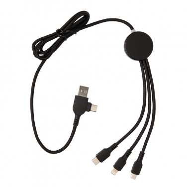 Logotrade promotional merchandise image of: Light up logo 6-in-1 cable