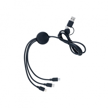 Logo trade business gift photo of: RCS recycled TPE and recycled plastic 6-in-1 cable