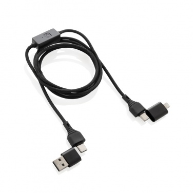 Logo trade promotional giveaway photo of: Datalock RCS recycled 60W hacking protection cable