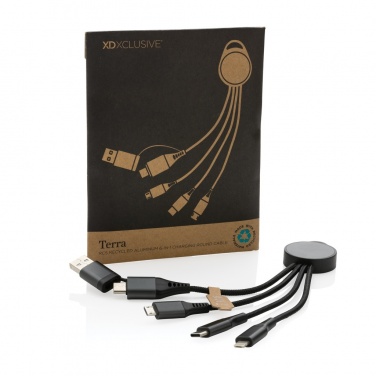 Logo trade promotional items picture of: Terra RCS recycled aluminium 6-in-1 charging cable