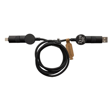 Logotrade promotional product picture of: Oakland RCS recycled plastic 6-in-1 fast charging 45W cable