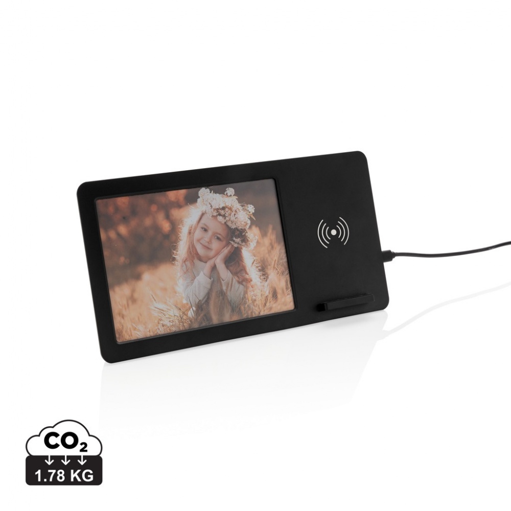 Logo trade advertising product photo of: 5W Wireless charger and photo frame