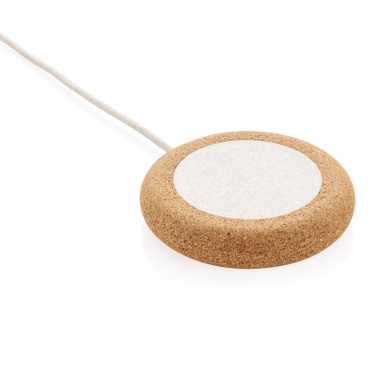 Logotrade corporate gift image of: Cork and Wheat 5W wireless charger