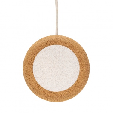 Logotrade promotional items photo of: Cork and Wheat 5W wireless charger