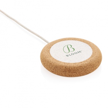 Logotrade corporate gifts photo of: Cork and Wheat 5W wireless charger