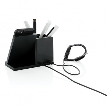 Logo trade promotional merchandise picture of: Ontario RCS recycled plastic 10W wireless charger