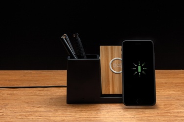 Logo trade advertising products picture of: Ontario RCS recycled plastic 10W wireless charger