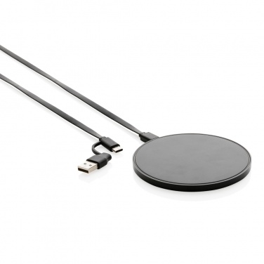 Logotrade promotional product picture of: RCS standard recycled plastic 10W wireless charger
