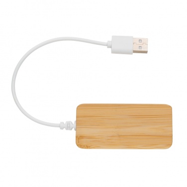 Logo trade corporate gift photo of: Bamboo hub with Type-C