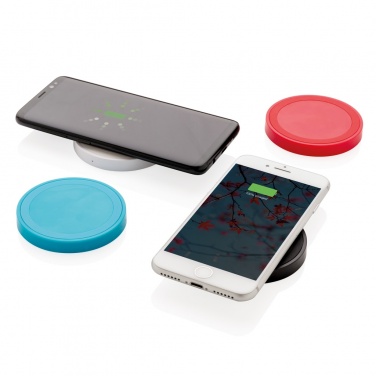 Logo trade advertising products picture of: 5W wireless charging pad round