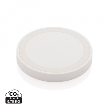 Logo trade promotional gifts picture of: 5W wireless charging pad round