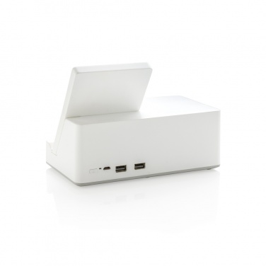 Logo trade advertising products picture of: Ontario 5W wireless charger with speaker