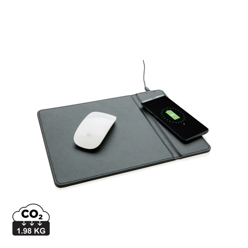 Logo trade business gift photo of: Mousepad with 5W wireless charging