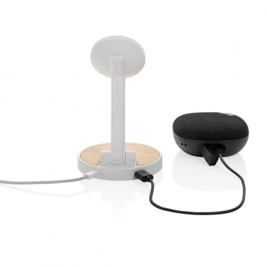 Logotrade advertising product picture of: Ontario RCS rplastic 15W magnetic charging 2 in 1 stand