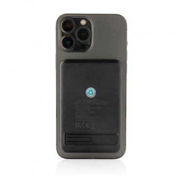 Logotrade promotional item image of: Powerbase RCS recycled plastic 3 in 1 charger with powerbank