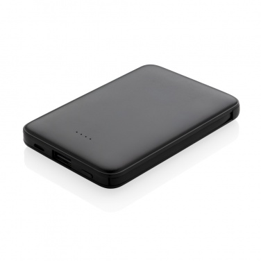 Logo trade promotional gift photo of: 5.000 mAh Pocket Powerbank with integrated cables