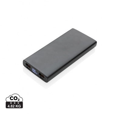 Logo trade promotional giveaways image of: Aluminium 18W 10.000 mAh PD Powerbank