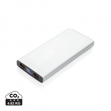 Logo trade corporate gifts image of: Aluminium 18W 10.000 mAh PD Powerbank