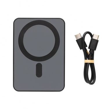 Logotrade business gifts photo of: Magnetix RCS recycled plastic 5000 mah magnetic powerbank